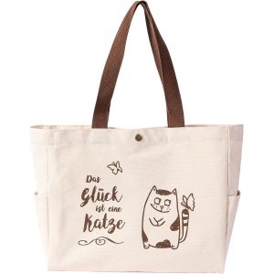 Rfcbc-Sac En Tissu Chat, Sac En Tissu, Sac En Jute, Sac De Courses, Sac À Bandoulière, Tissu Épais, Pour L'école, Les Loisirs, Cadeau, Anniversaire, Famille, Amis, Enfants, Amoureux Des Chats - Neuf
