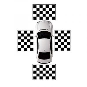 4 Pcs Tissus Calibration Tissu Pour 360 Degrs Surround Vue Oiseau Panoramique Dvr Systme - Neuf