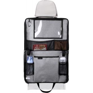 NouvelHorizonstore-Amana Organiseur 3 en 1 pour si&egrave;ge de voiture et poussette &iquest; Plusieurs poches, support de tablette, &agrave; fixer &agrave; la voiture et &agrave; la poussette &iquest; Accessoires de voiture &iquest; Gadgets de voi - Neuf