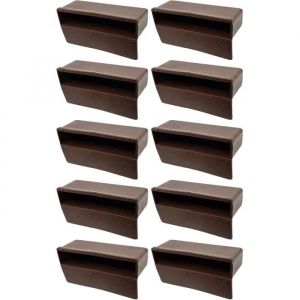 Embout Support Latte - CYCLINGCOLORS - Monolatte - 63x12 mm - Fixation par vis ou agrafage - Marron fonc&eacute; - Neuf