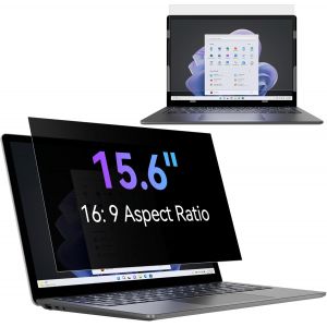 Filtre de Confidentialit&eacute; 15.6 Pouces Aspect 16:9, Film Ecran Ordinateur Confidentialit&eacute; Portable Compatible avec Lenovo/ThinkPad/Acer/Dell/HP/Asus/Sony,Amovible Anti-Lumi&egrave;re Bleu Protection Ecran PC - Neuf