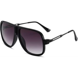 Lunettes De Soleil Pilot Homme Femme Rétro Classique Années 80 Oversized Vintage Lunettes Unisexe Claire Lentille - Neuf