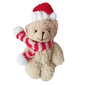 Pendentif ours rose en peluche, joli porte-cles, decoration de Noel, accessoire pour sac a main, cadeau pour enfants, remplissage de sacs cadeaux B3 - Neuf