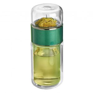 Tasse De SéParation D'eau De Thé De 280ml, Double Couche D'isolation, Bouteille Transparente D'infuseur De Thé Pour Le Vert Quotidien - Neuf