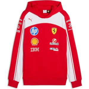 Sweat &Agrave; Capuche Scuderia Ferrari Replica Team - Puma Rouge - Neuf