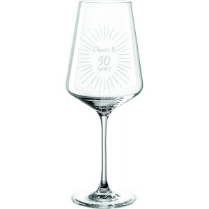 Puccini Verre À Vin 560 Ml Avec Gravure Cheers To 30 Ans-Cadeau 30e Anniversaire-Idée Cadeau Pour Anniversaire,Mariage,Jubilé,Fête-Pour Femmes,Hommes (Verre À Vin 30) - Neuf