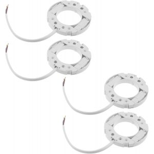 Kal-4pcs Gx53 Socle Remplacement Gx53 Socle Support De Lampe Connecteur Ampoule Douille Accessoires Pour Étagère Escaliers Armoires Fenêtres - Neuf