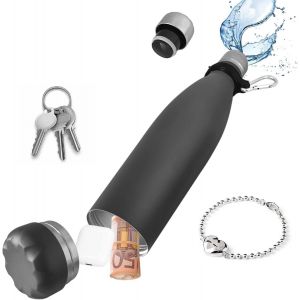 Boite Cachette Secrete, Bouteille D'eau Isotherme, Sans Bpa, Mini Coffre Fort Gourde Pour Sport, Gym, Voyage, Plage, Impression 5d, Accessoires Camping Car Caravane, Cadeau Noël Homme Femme - Neuf