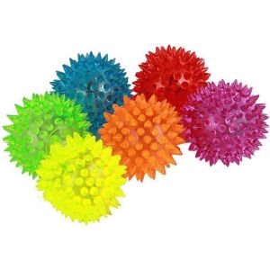 Eryi-Lot De 6 Balles Lumineuses - Jouets Pour Chien - Élastiques - Emettent Des Couinements - Petite Taille : 6,3 Cm - Neuf