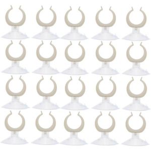 Lot De 25 Ventouses D'aquarium-Support De Tuyau Chauffant-Support Pour Tuyau D'air Airline-Pompe-Accessoires D'aquarium.[P14] - Neuf
