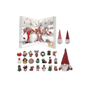 Calendrier de l'Avent Gnome 2025 - 3 figurines de nains &agrave; collectionner pour le compte &agrave; rebours de No&euml;l - Neuf