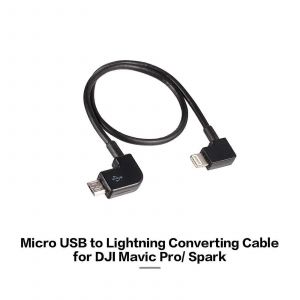 Cable de transfert de donnees Micro USB vers Lightning pour telecommande, tablette, telephone, pour Android, iOS, DJI Spark, Mavic Pro - Neuf