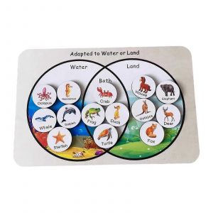 Puzzle en bois &eacute;ducatif pour le d&eacute;veloppement pr&eacute;coce &agrave; la maternelle et pour les b&eacute;b&eacute;s et les jeunes enfants - Neuf