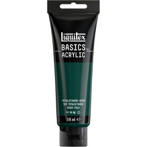 Peinture Acrylique, Peinture Artistique Monopigment&iquest;&iquest;E, R&iquest;&iquest;Sistante &iquest;&iquest; La Lumi&iquest;&iquest;Re, Qualit&iquest;&iquest; Archive, Finition Satin&iquest;&iquest;E, Tube De 118 Ml - Vert Phtalocyanine - Neuf