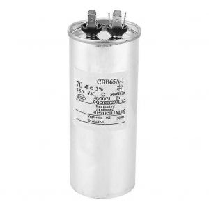 CBB65 70UF 450V Condensateur Aluminium Shell Start Condensateur Compresseur de climatisation 125x50mm - Neuf