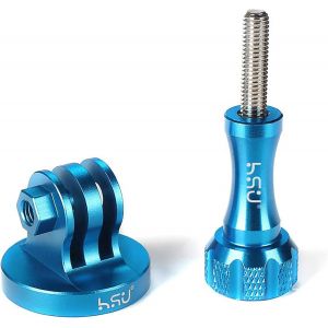 Tripod Adapter for GoPro, Tripod Mount for Hero 12/11/10/9/8/7/6/5/4/3 Action Camera (Blue) - Neuf