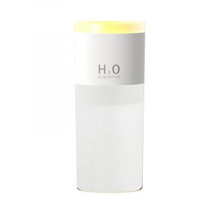 Diffuseur d'huile essentielle ultrasonique sans fil, avec anneau de fum&eacute;e et humidificateur d'air, pour la maison et la voiture, blanc - Neuf