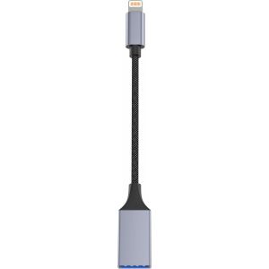 Adaptateur Lightning vers USB pour appareil photo C&acirc;ble adaptateur USB OTG femelle pour certains mod&egrave;les d'iPhone, iPad Compatible avec appareil photo, lecteur de cartes, cl&eacute; USB, - Neuf