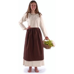 Ulteronixshop-Tablier M&eacute;di&eacute;val En Coton Marron, Rouge, Vert, Beige, Blanc - Neuf