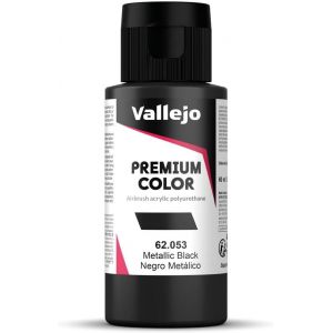 Peinture Premium 60 ml - Choix de couleurs noir métallique - Neuf