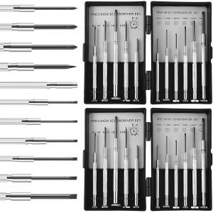 KAL-Lot De 22 Mini Tournevis De Précision, Pour La Réparation De Montres, Lunettes, Téléphones Portables Et Appareils Photo, Etc - Neuf