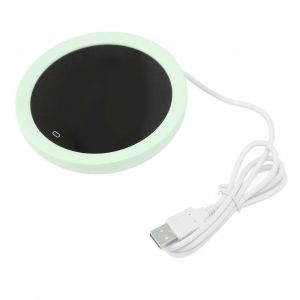 Tasse à café USB chauffe-thé électrique Interrupteur à gravité 55 degrés Celsius Plaque chauffante de lait pour bureau vert - Neuf