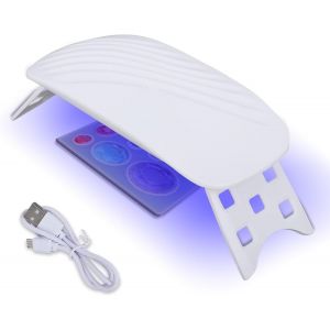 Lampe UV Résine 36W ¿ 12 LED, Lampe à Polymérisation Résine UV/Époxy, Support Pliable, USB, Mini Lampe UV pour Bricolage, Bijoux, DIY Ongles, Kit Résine UV - Neuf