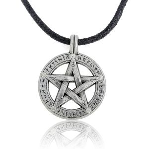 Supernatural Pentacle Pentagram Pendentif Collier Protection Sorcière Étoile Amulette - Neuf
