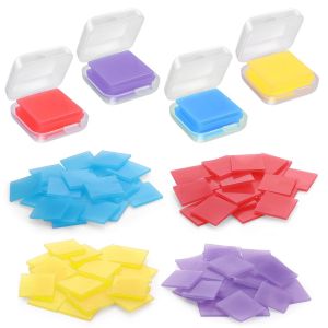 Ayuhr-Lot De 24 Cires Pour Peinture Diamant 5d - 2,5 X 2,5 Cm - Avec Boîte De Rangement - Pour Broderie Artistique - Accessoires De Peinture (Jaune, Rouge, Bleu, Violet) - Neuf