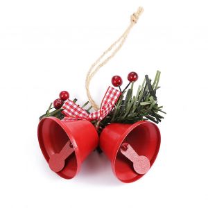 Pendentif Cloche D'arbre De Noël Avec Ficelle Unique Bowknot En Métal Conception Pour Les Cadeaux De Fête De Noël - Neuf