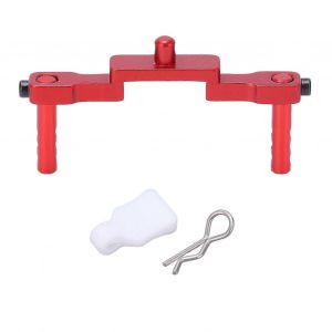 Colonne de coque avant RC Alliage d'aluminium professionnel Colonne de coque de montage RC usinée CNC pour AXIAL SCX24 1/24 RC Cars Rouge - Neuf