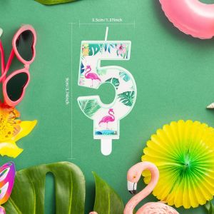 Bougies Flamant Rose Pour Premier Anniversaire, Bougies Flamant Rose En Forme De Chiffre 1 Pour G&acirc;teau, D&eacute;corations De G&acirc;teau D'anniversaire Sur Le Th&egrave;me Du Flamant Rose Pour Gar&ccedil;ons Et Fill[Z641] - Neuf