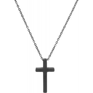 Kal-Collier Pendentif Croix En Bois Pour Homme Femme Collier Titane,Croix Crucifix Murale Croix Catholique En Bois Titane - Neuf