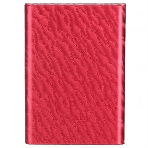 HJLIAN Etui de protection pour cartes de credit, portefeuille, blocage RFID, antimagnetique (B Wavy Red) - Neuf