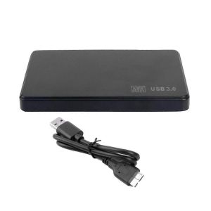 Cassette de disque dur mobile SATA vers USB 3.0 de 2,5 pouces avec câble USB3.0/2.0 pour disque dur - Neuf