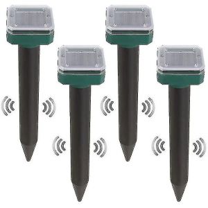 Lot De 4 R&eacute;pulsifs Solaires Anti-Serpents Pour L'ext&eacute;rieur, R&eacute;pulsif Ultrasonique Solaire Anti-Serpents Pour L'ext&eacute;rieur (Tw) - Neuf