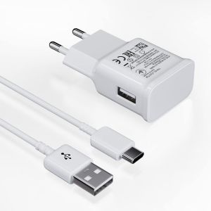 Chargeur Usb Avec Câble De Charge Usb Type-C Pour Samsung Galaxy S8 S8+ S9+ S10 S10 Plus S10e A50 A51 A72 A12 A10e A32 A42 5g Note 8/9, Chargeur Rapide De Rechange [Car785442] - Neuf