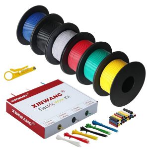 Fil électrique en Silicone-20AWG 0,5mm² 6 coloris kit (6 mètres chacun) Fil de cuivre étamé toronné Pour le bricolage,les appareils ménagers. - Neuf