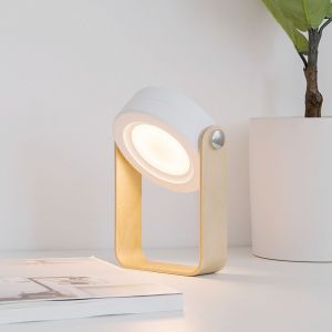 Lampe De Chevet Tactile Blanche À Intensité Variable, Lampe De Chevet Portable, Lampes De Chevet Avec Veilleuse Sécurisée, Table De Chevet Portable - Neuf