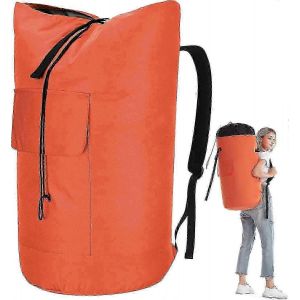 Sac a dos a linge robuste de grande capacite de 115 L pour etudiants, avec sangles robustes et design vert armee pour sac de sport a chargement par le haut - Neuf
