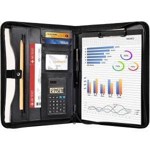 Portfolio A4 Porte-Documents,Organiseur de Conférence,Carnet d'écriture-Dossier de présentation Professionnel.[T153] - Neuf