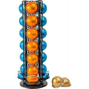 Wrobic Support De Capsules Nespresso Vertuo-Support Rotatif Pour Capsules Nespresso Vertuoline (28 Dosettes)-Noir - Neuf
