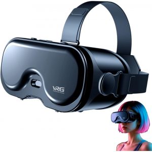 MEVRONISSHOP-Casque VR pour iPhone et Android, R&eacute;alit&eacute; virtuelle Taille compacte Blue Ray Eye Protective VR Lunettes, Lunettes 3D Regarder des Films - Neuf