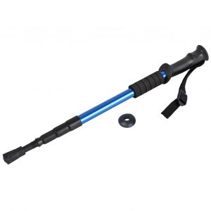 Canne De Marche Telescopique Legere Et Antiderapante En Alliage D'aluminium (Bleue) - Neuf