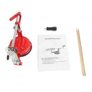 Manivelle Manuelle Spirale Chips De Pomme De Terre Coupe Avec Ventouse De Base Pour L'utilisation De La Cuisine, En Plastique R&eacute;sistant, Facile &Agrave; Nettoyer - Neuf