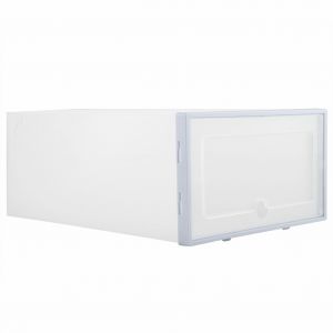 Hjlian Boite De Rangement A Chaussures Transparente Empilable En Plastique Transparent, Tiroir, Organisateur De Chaussures Pour La Maison (Bleu) - Neuf