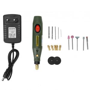 Ensemble de 19 meuleuses electriques, mini-outil manuel a vitesse reglable, 18 W, prise UE 110-240 V - Neuf