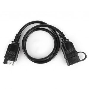 Fiche de fil 32 pouces Câble d'extension plat à 4 broches Connecteur femelle mâle pour accessoires de remorque de camping-car - Neuf