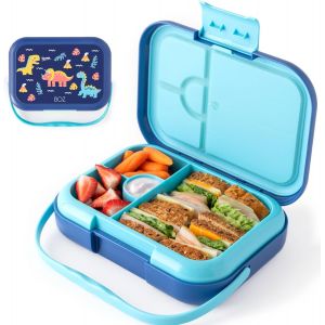 Boite A Gouter Bento Pour Enfants ¿ Lunch Box Isotherme Pour La Garderie ¿ Étanche Avec 4 Compartiments ¿ Passe Au Lave-Vaisselle ¿ Boite Bento Idéale Pour Les Repas Enfants (Dinosaure) - Neuf