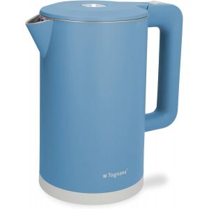 Iridea, Bouilloire 1,7 L, Plastique-Acier Inoxydable, Papier Sucre - Neuf